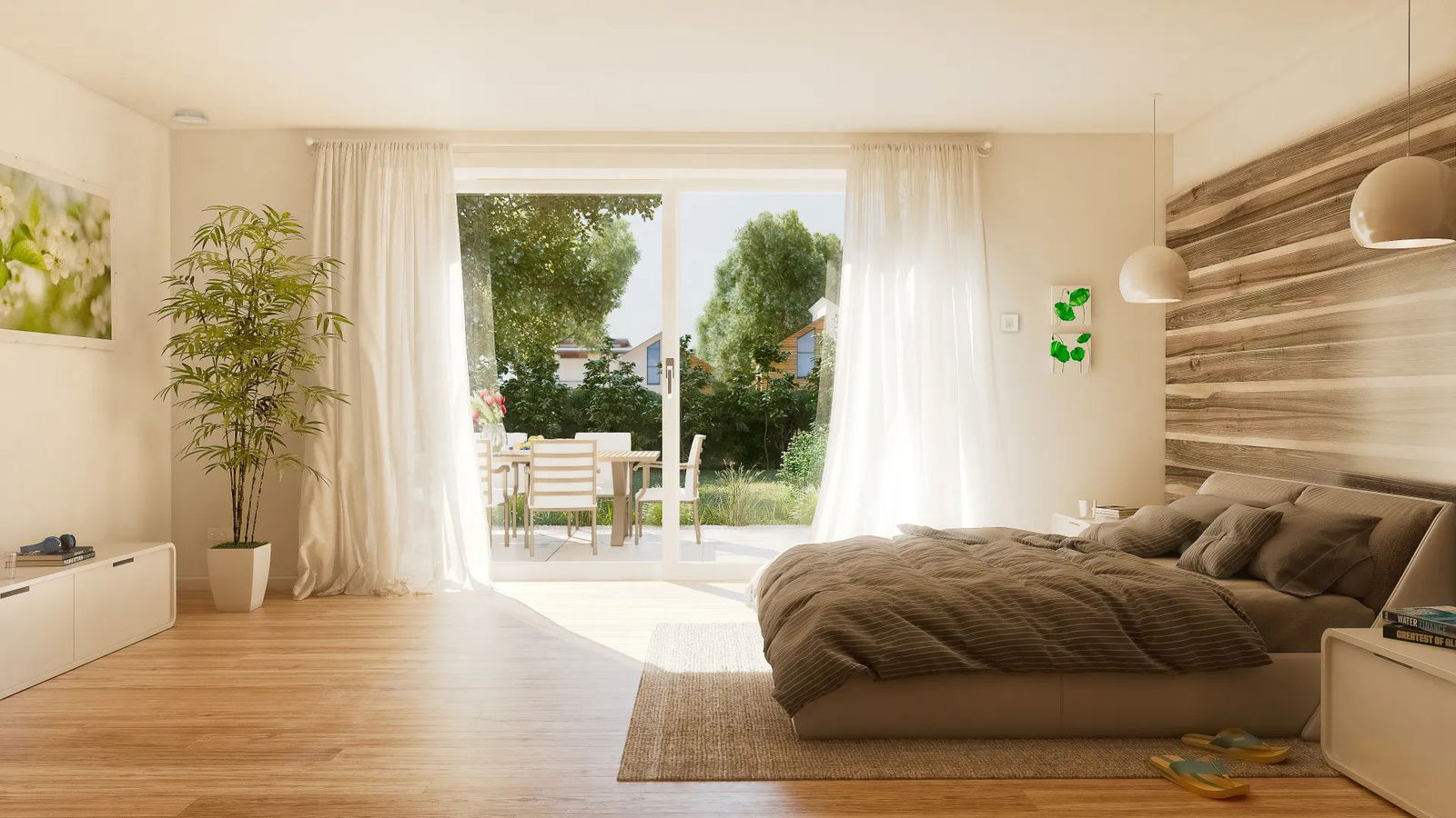 malerisches schlafzimmer